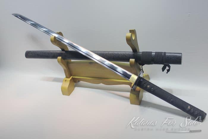 Hand Forged Japanese Ninja Sword Full Tang 1060 Carbon Steel Blade Sharp Ninjato 