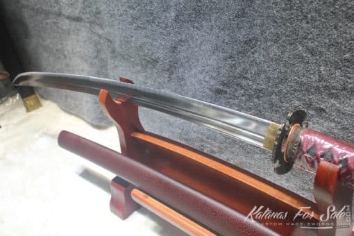 1060 High Carbon Steel Heat Tempered Nagamaki With Standard Fittings - Image 9