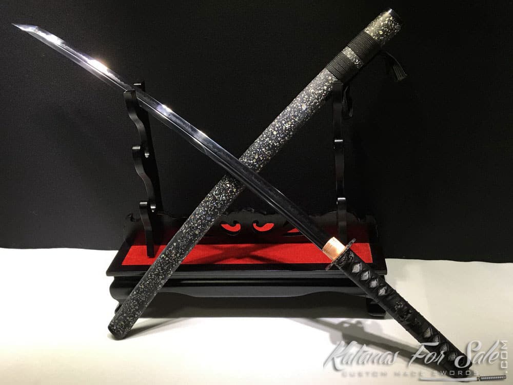 Choji hamon T10 steel clay tempered Japanese Samurai Sword Katana full tang.